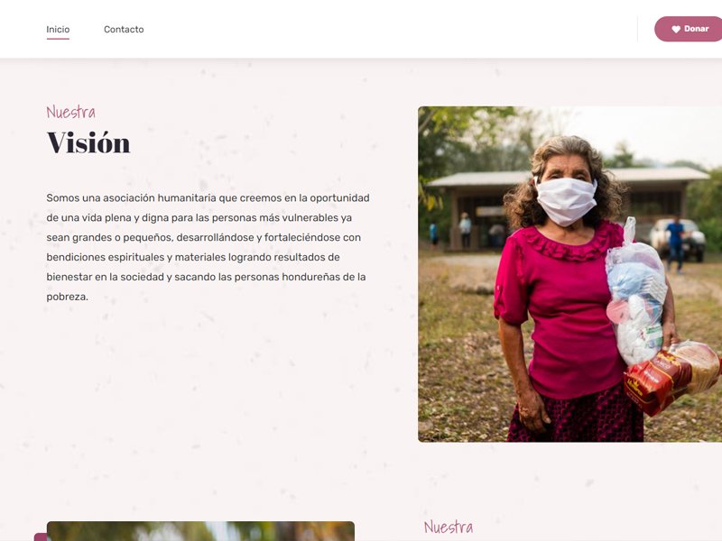 Pagina Web Fundacion Amor, Fe y Esperanza